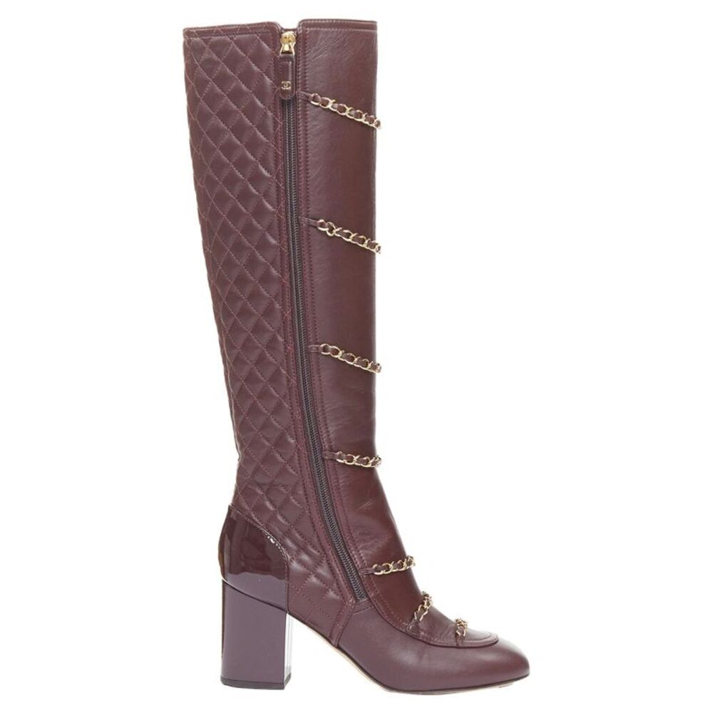 Chanel 2017 Lambskin Quilted Boots